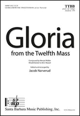 Gloria TTBB choral sheet music cover